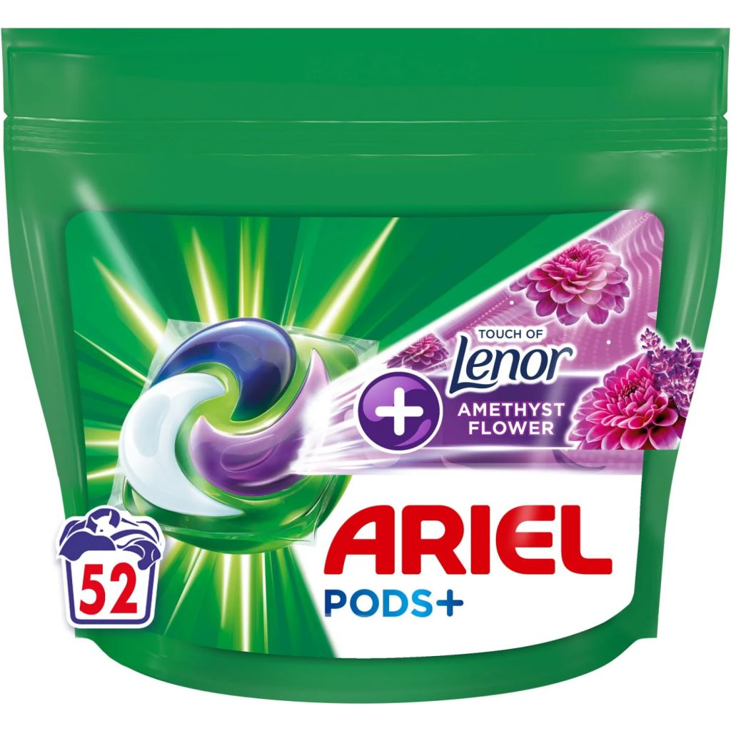 Ariel Allin1 PODS + Touch Of Lenor Amethyst Flower 52 pracích kapsúl (8700216357180)