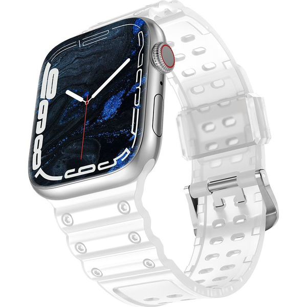 Hurtel Strap Triple Protection pasek Apple Watch SE, 8, 7, 6, 5, 4, 3, 2, 1 (41, 40, 38 mm) opaska bransoleta przezroczysty