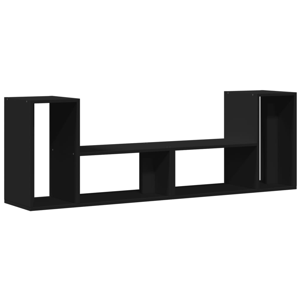 2 db fekete szerelt fa TV-szekrény 75 x 30 x 50 cm (840787)