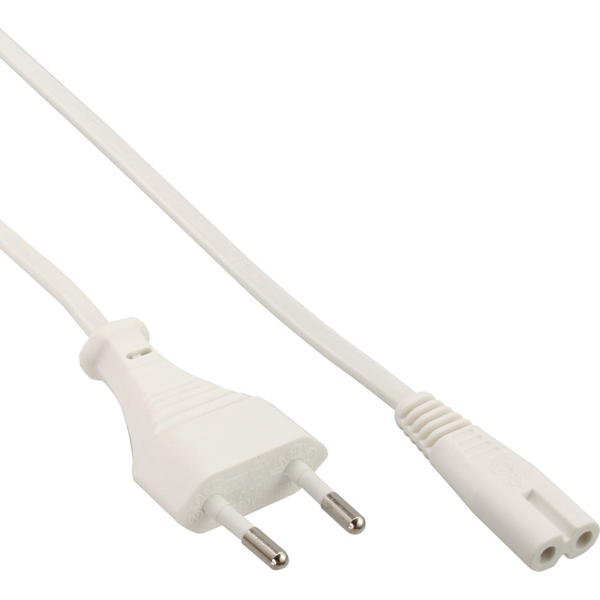 InLine 16657W tápkábel Fehér 5 M C típusú hálózati csatlakozó C7 csatlakozó