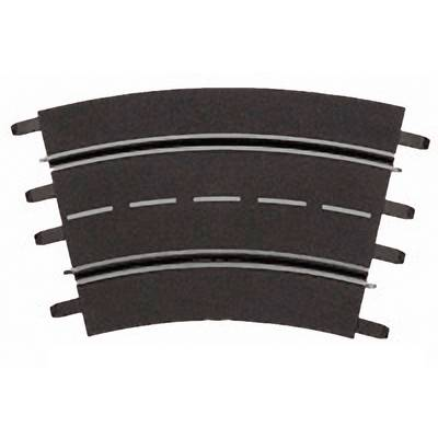 Set 12 segmente piste masini, Carrera, Negru/Alb