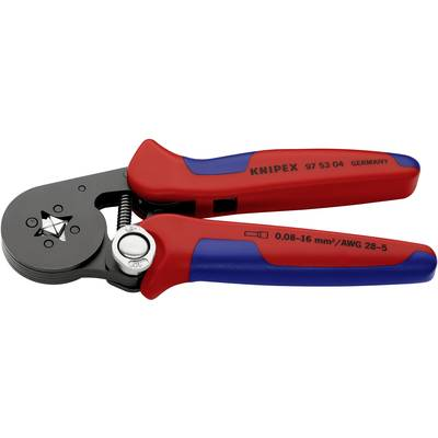 KNIPEX Önbeállító érvéghüvely krimpelő fogó, barnított, 180 mm, (97 53 04 SB) (97 53 04 SB)