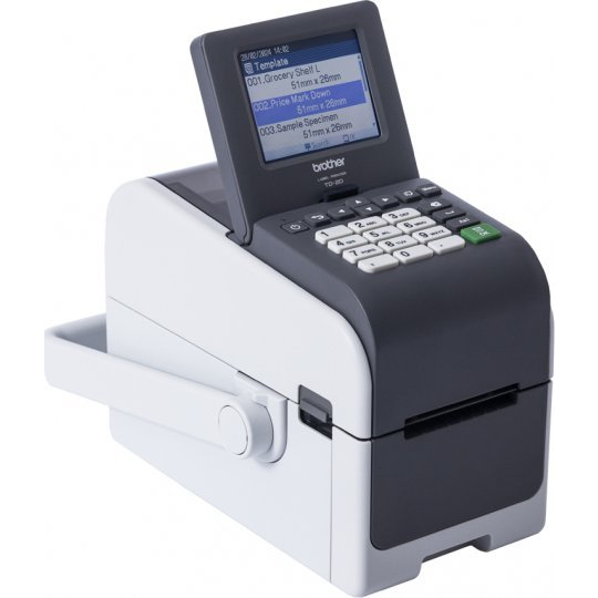 Brother TD-2350DSAH300 stampante per etichette (CD) Termica diretta 300 x 300 DPI 152 mm/s Con cavo e senza cavo Collegamento ethernet LAN Wi-Fi Bluetooth