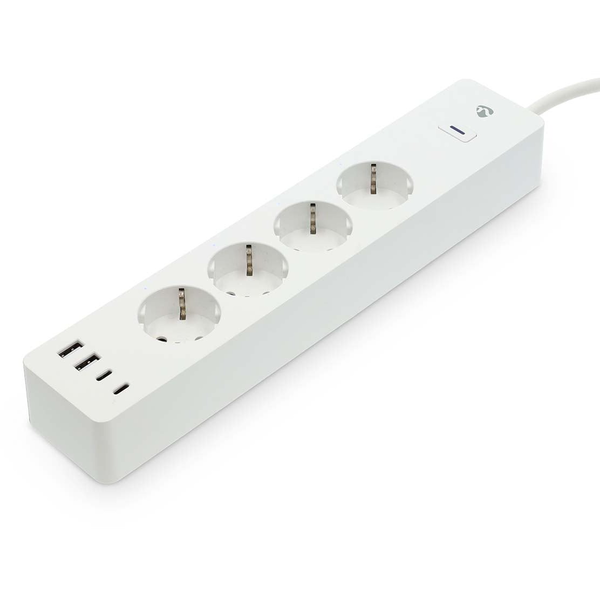 Nedis SmartLife WIFIP313FWT smart extension cord, 16 A, 3680 W