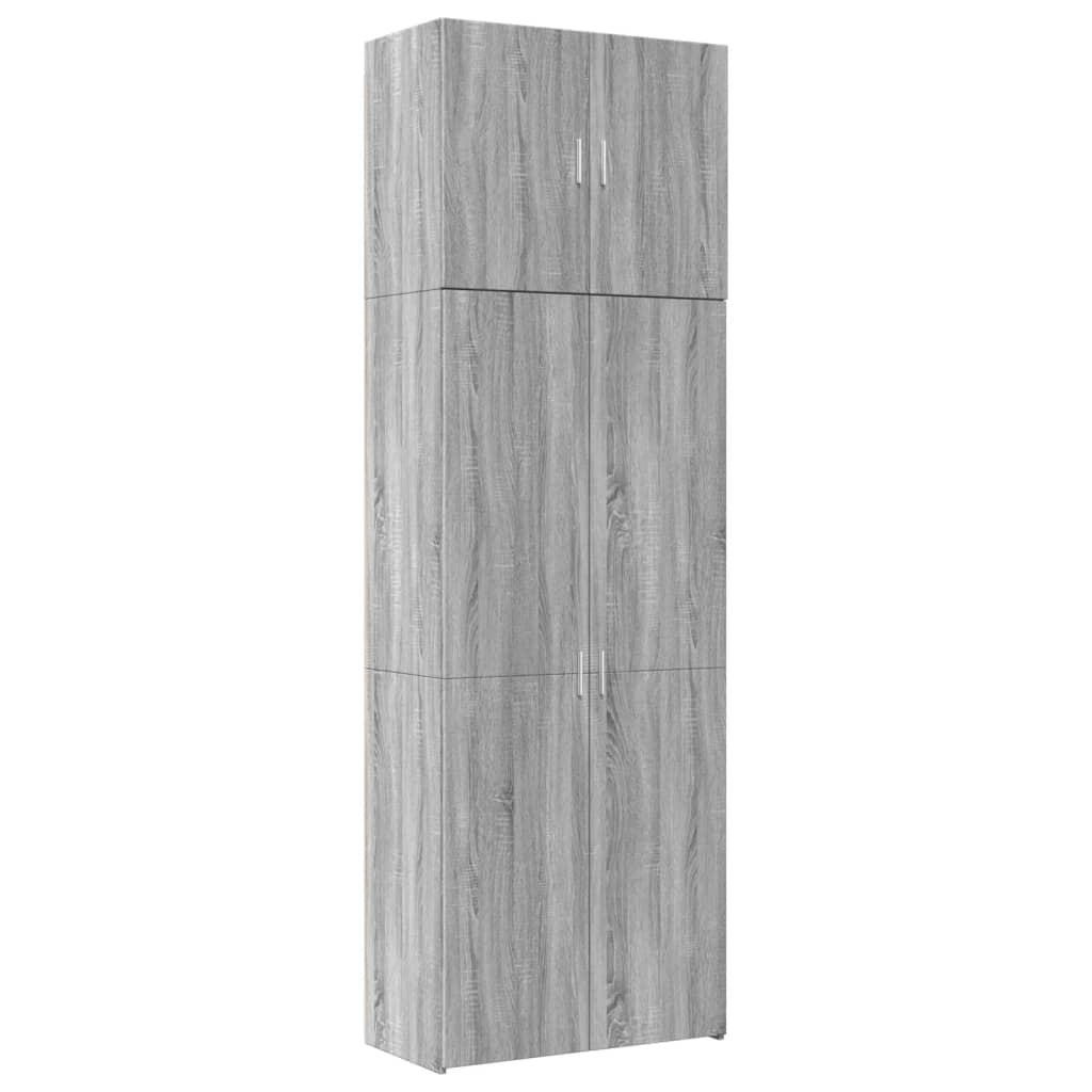 szürke sonoma színű szerelt fa magasszekrény 80 x 42,5 x 249 cm (3281369)