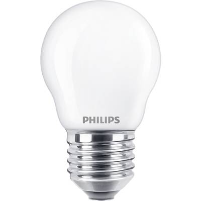 Philips LED 76347300 LED EEK F (A - G) E27 Csepp forma 4.3 W = 40 W Melegfehér (Ø x H) 4.5 cm x 8 cm 1 db