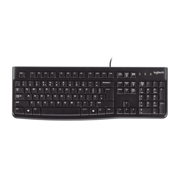 Logitech Keyboard K120 for Business клавиатура USB Украински Черен