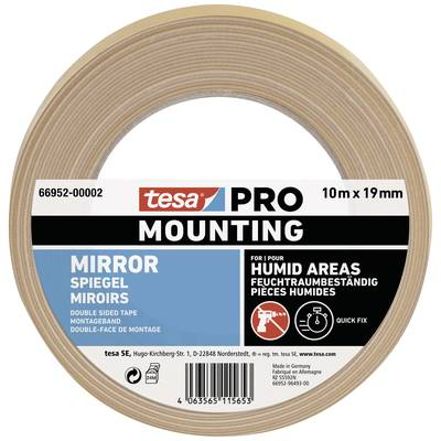 Tesa Mounting PRO Spiegel (66952-00002-00) Rögzítő szalag Fehér (H x Sz) 10 m x 19 mm 1 db (66952-00002-00)