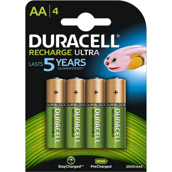 Duracell 4xAA Επαναφορτιζόμενη μπαταρία AA