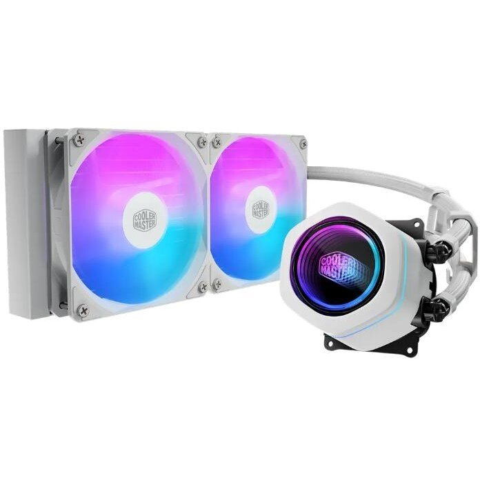 COOLERMASTER MasterLiquid Core Nex 240 fehér MLX-D24M-A18PA-RW (MLX-D24M-A18PA-RW)