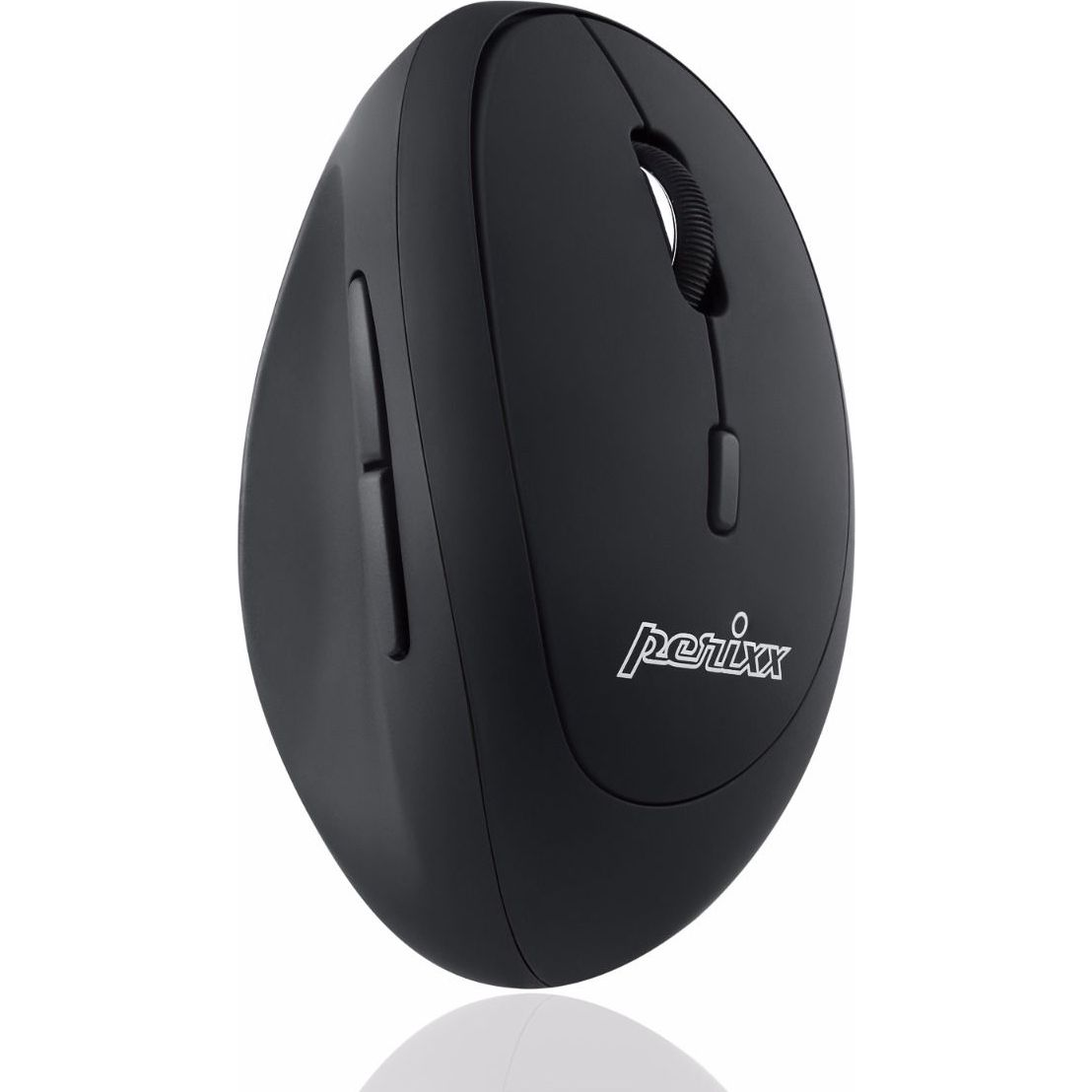 Perixx Perimice-719 Ergonomikus Függőleges Egér Fekete Wireless (11522)