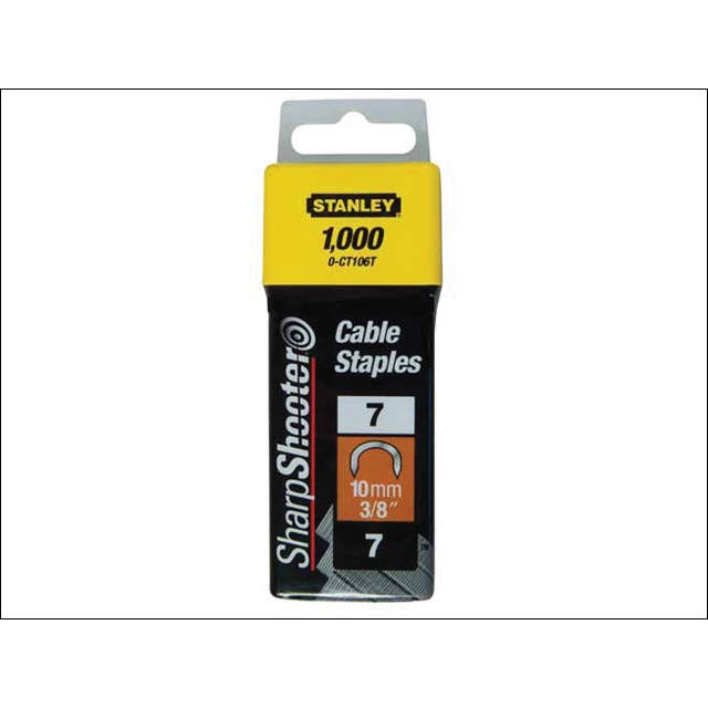 Stanley kábeltüző kapocs 10mm 3/8”, 1000db/cs (1-CT106T)