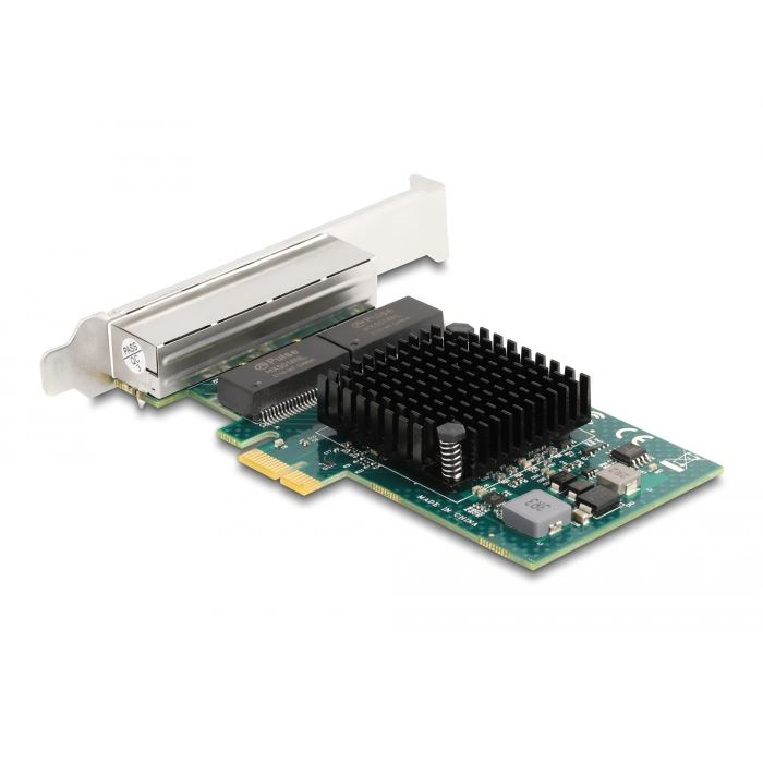 Delock PCI Express x1 kártya 4 x RJ45 Gigabit LAN BCM (88207) (DL88207)
