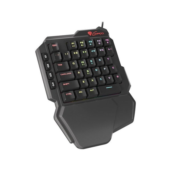 Клавиатура Genesis Gaming Keypad Thor 100 RGB, гейминг, механична, RGB, черна, USB