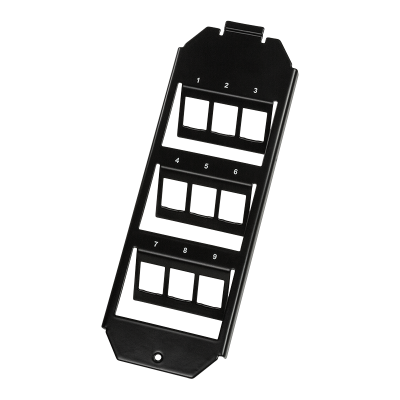Logilink NK4061 9-Port Keystone Betét Padlódobozhoz (210 mm-es rendszer) (NK4061)