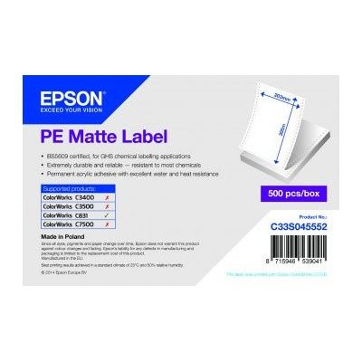 Epson PE Matte Label Fehér (C33S045552)