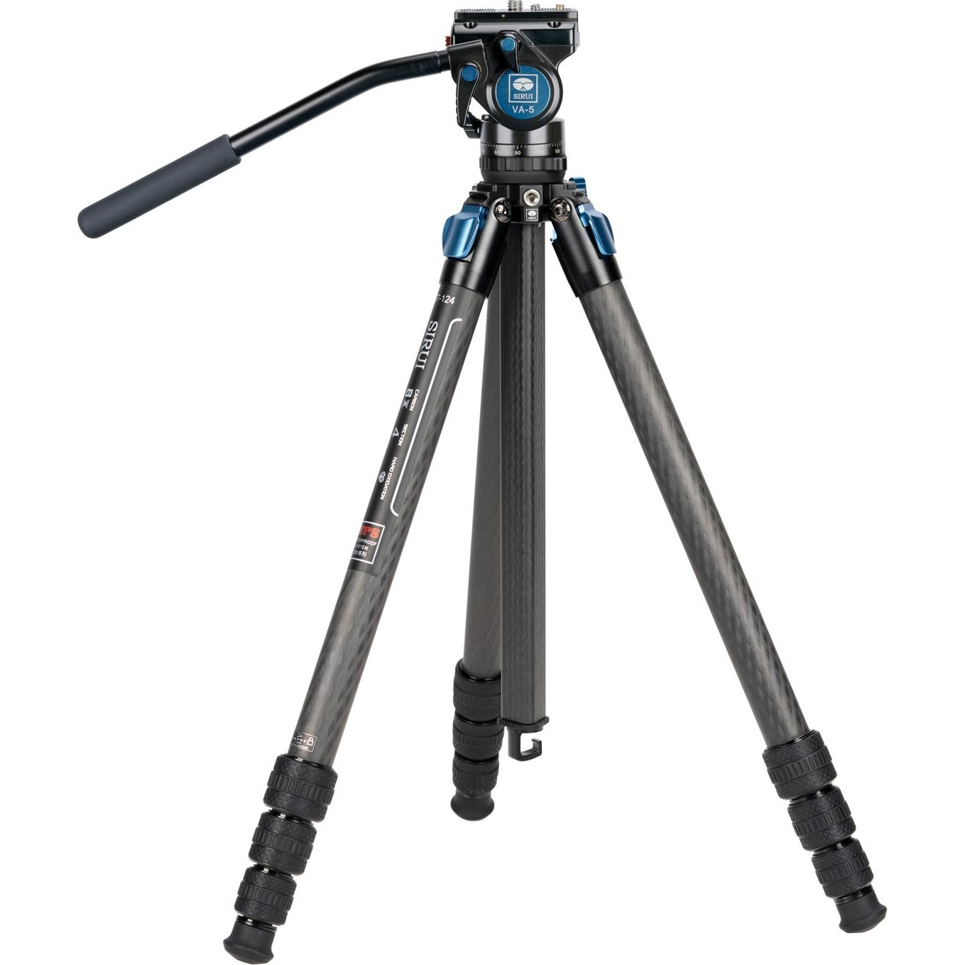 Sirui ST-124 karbonszálas tripod VA-5 videós állványfejjel (ST-124+VA-5)
