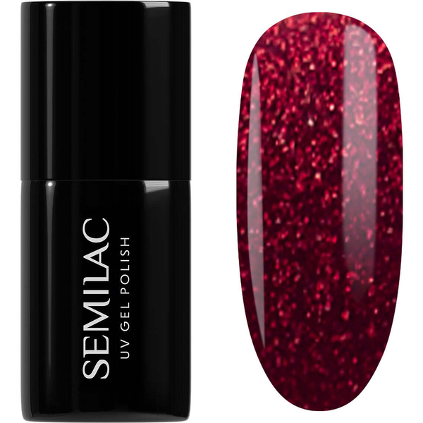 Semilac SEMILAC Winter Wonderland Lakier hybrydowy 955 Holly Berry Red 7 ml