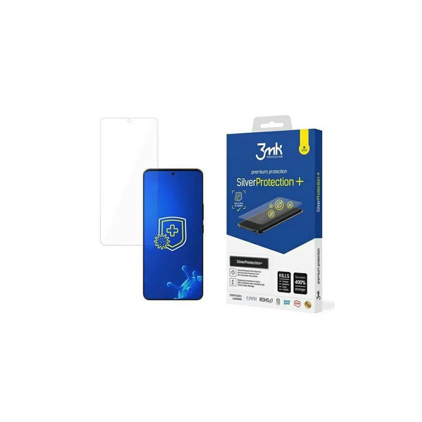 3MK SilverProtect+ Poco F6 Pro készülékhez Wet-Install antimikrobiális kijelzővédő