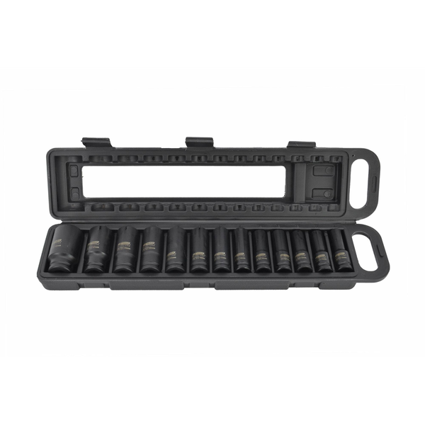 AW ZESTAW NASADEK UDAROWYCH 1/2" 13cz. 10-32mmDŁUGIE BLACK LINE