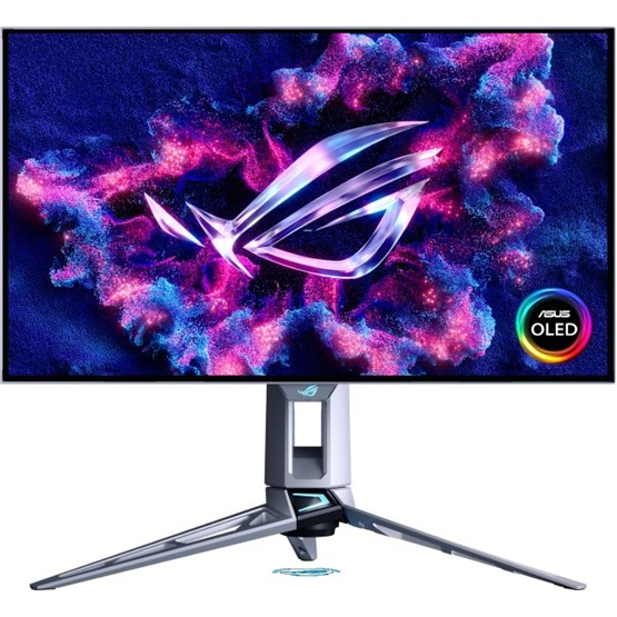ASUS ROG Swift OLED PG27AQWP-W computerskærm 67,3 cm (26.5") 2560 x 1440 pixel Quad HD LCD Sølv