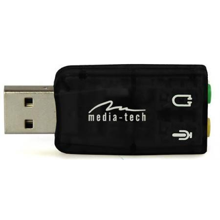 Звуков адаптер Media-tech MT5101 VIRTU 5.1, USB, черен
