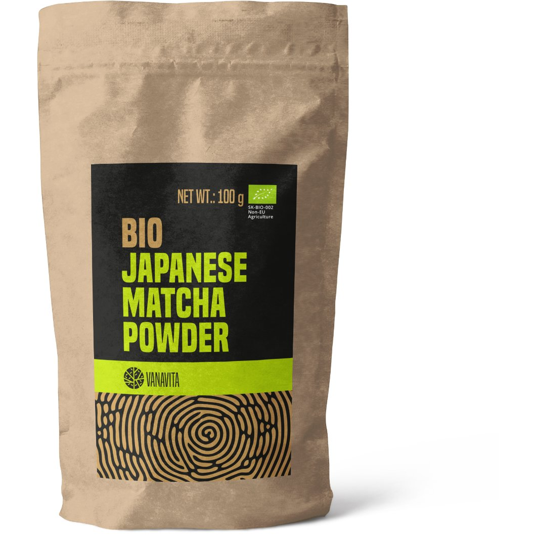 GymBeam VanaVita BIO japán Matcha por 100 g (8586022211829)