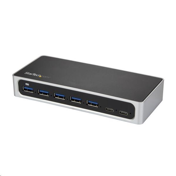 StarTech.com HB30C5A2CSC interface hub USB 3.2 Gen 1 (3.1 Gen 1) Type-B 5000 Mbit/s Sort, Sølv