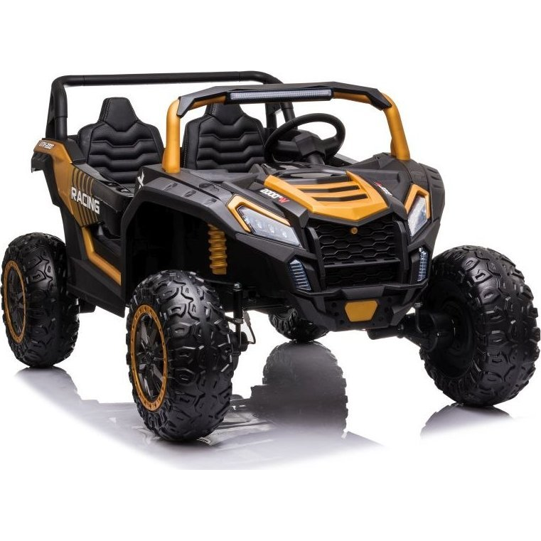 Buggy A032 24 V 2 Motoros 4 x 200 W Elektromos Kisautó 12977 - 2.4 GHz, Szülői Távirányítóval, Nyitható Ajtóval, EVA Kerekekkel, Arany (12977)