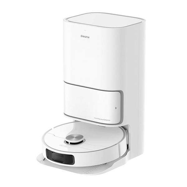 Робот прахосмукачка Dreame L10 Ultra, Моп, 5200 mAh, 75W, Контейнер за прах 250 мл, Контейнер за вода 80 мл, Автономност 160 мин., + Смарт станция за автоматично изпразване 2.5 л, Бял