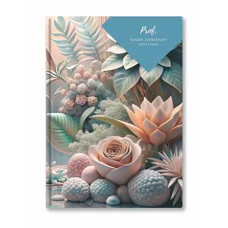 Toptimer Tanári zsebkönyv, 2025/2026 tanév, A5, heti, , kövirósza (NKTKR25)