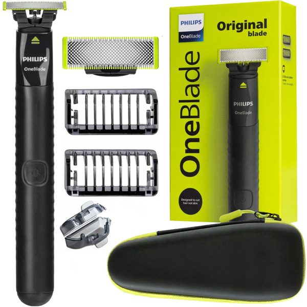 Philips Norelco OneBlade QP1424/10 Elektrorasierer Folienschaber Trimmer Anthrazit