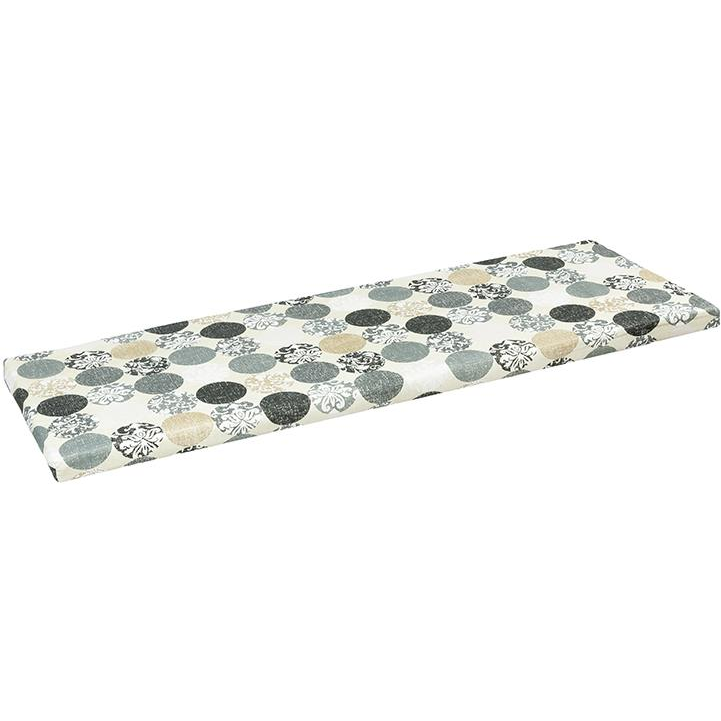 BELLATEX Bench seat 34 / 605 smooth zippered 40 × 120 balls grey (11505)