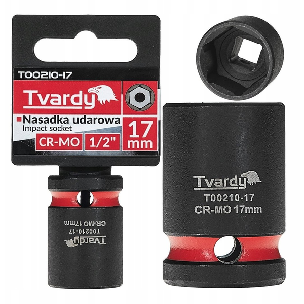 Tvardy Nasadka udarowa 1/2" 6-kąt 17mm CR-MO (10/200)