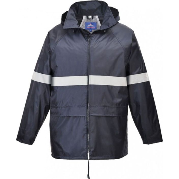 Portwest F440 Classic Láthatósági Esőkabát - M, Sötétkék