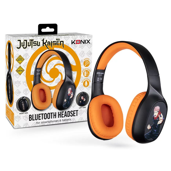 Konix KX JUJUTSU BT HEADPHONES Căști Prin cablu & Wireless Bandă de fixare pe cap Gaming Bluetooth Negru, Portocală