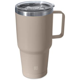 Iris Barcelona Tumbler pohár fogantyúval 850 ml, bézs (8364-IV)