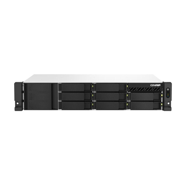 QNAP TS-873AEU-4G NAS & lagringsserver Stativ (2U) Ryzen Embedded V1500B 4 GB DDR4 QuTS hero Sort
