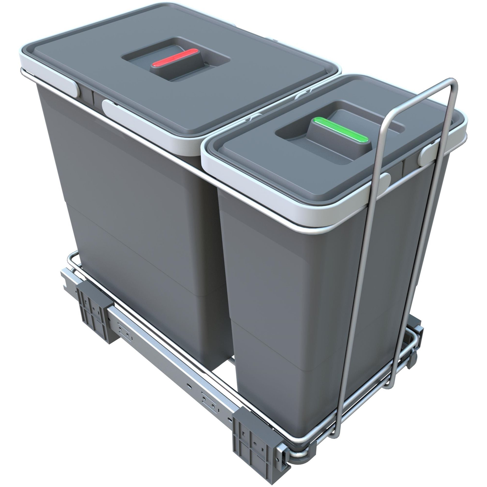 Elletipi Beépíthető szemetes ECOFIL - kihúzható, kerettel, 18+8 l, PF01 34A1 (PF01 34A1 )