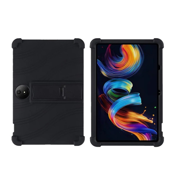 Defender szilikon telefonvédő (ütésállóság, kitámasztó) FEKETE TCL NxtPaper 11 Plus "Gigapack csomagolás" (GP-171785)