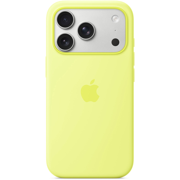 Apple iPhone 17 Pro Silikonový Kryt s MagSafe neonově žlutý