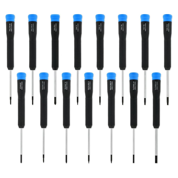 (NEW) Marlin Schraubendreher-Set (schwarz/blau, 15-teilig)