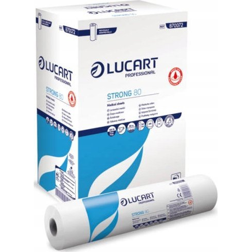 Lucart Orvosi papírlepedő 2 réteg 100 % cellulóz 80 m 59 x 37 cm lap 6 tek/karton Strong _ (870072J) (870072J)