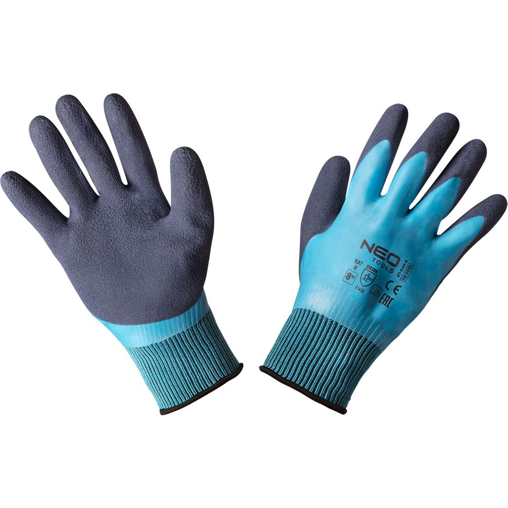 NEO 97-643-8 Munkakesztyű, Latex Bevonatú Poliészter (2 Rétegű), 3141X, 8