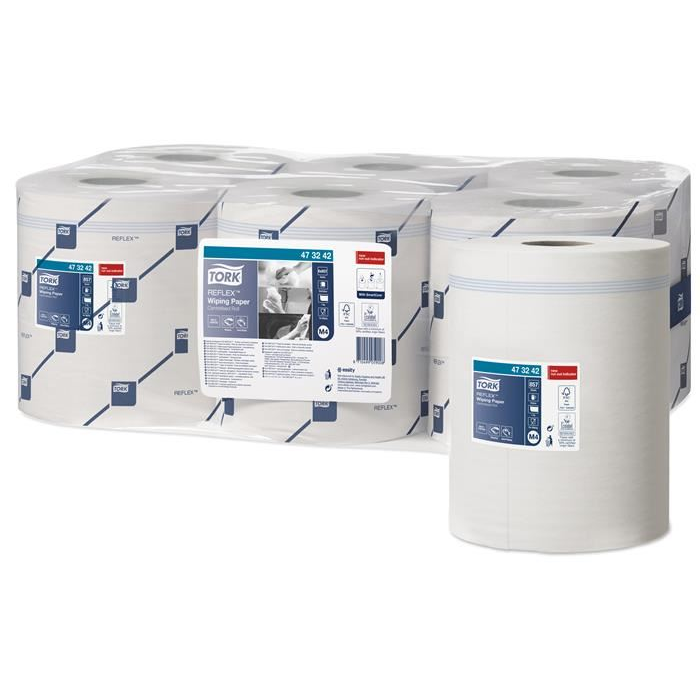 Tork Reflex törlőpapír, belsőmag adagolású M4 fehér (473242) (T473242)