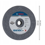 Bosch PRO Metal csiszolókorong, 150x20x20 mm, szemcseméret: G24, fémhez