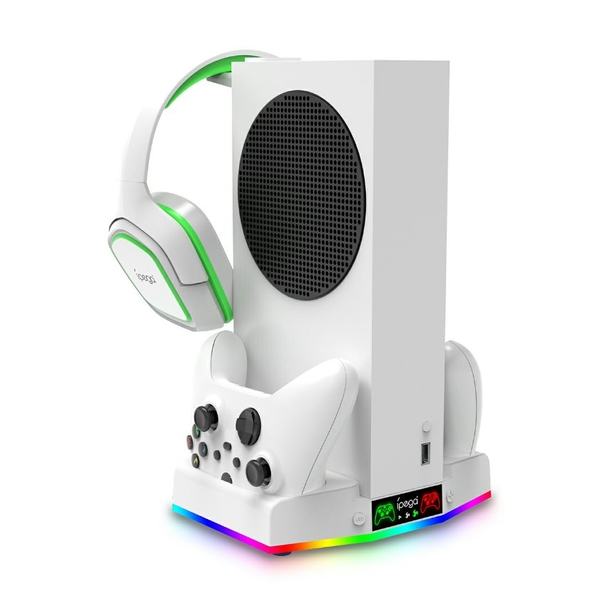 iPega XBS011S Xbox Series S asztali tartó, hűtő + 2 db akku