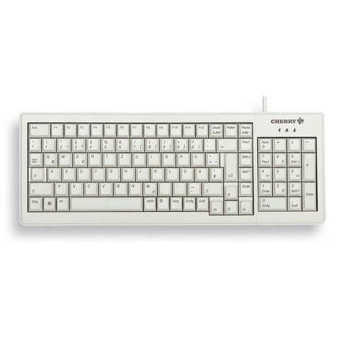 CHERRY XS G84-5200LCMCH-0 tastatur Hjem USB Schweizisk Grå
