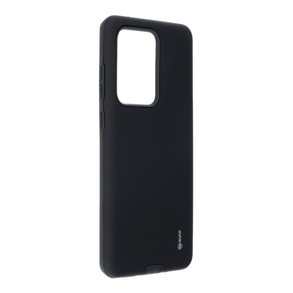 ROAR RICO ARMOR szilikon telefonvédő (közepesen ütésálló, műanyag hátlap, matt) FEKETE [Samsung Galaxy S20 Ultra 5G (SM-G988B)] (5996457949359)