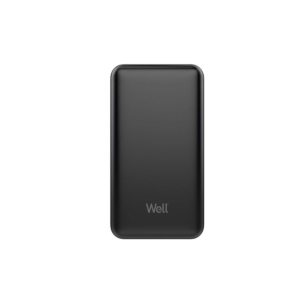 Well Power Bank 10000mAh fekete (PBANK-HERCULES100BK-WL) (PBANK-HERCULES100BK-WL)